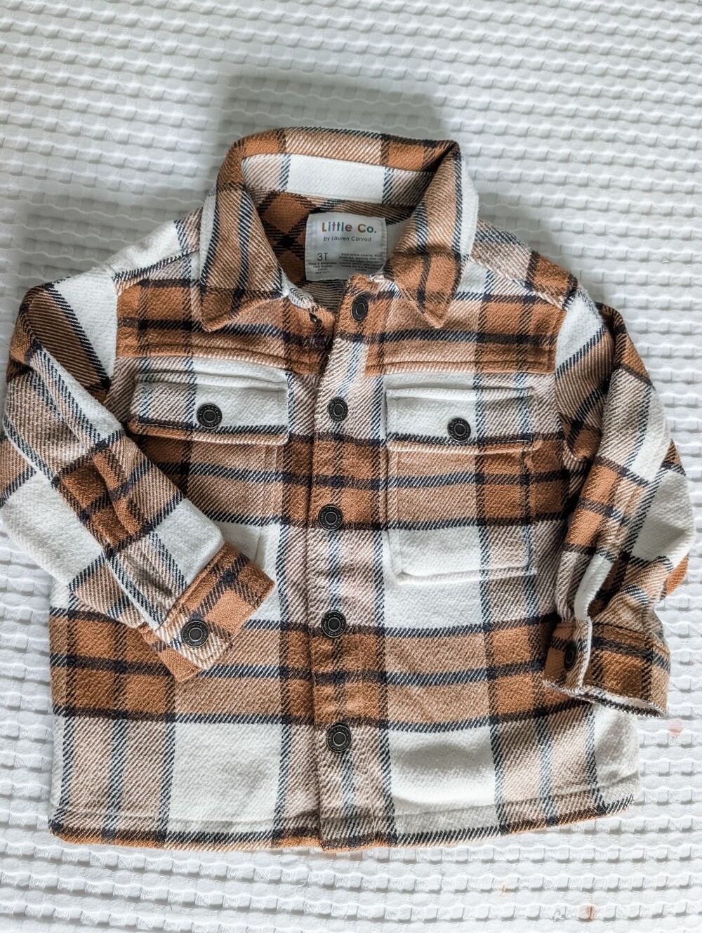 Little Co. Cotton Flannel Plaid Shacket